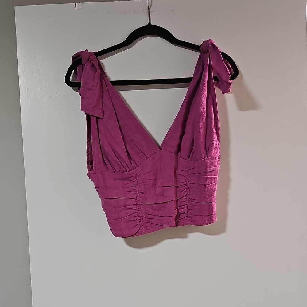 Free People Magenta Tank Top